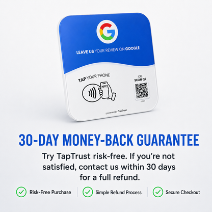 Double Your Monthly Google Reviews in 30 Days With Our Near Field Communication Technology